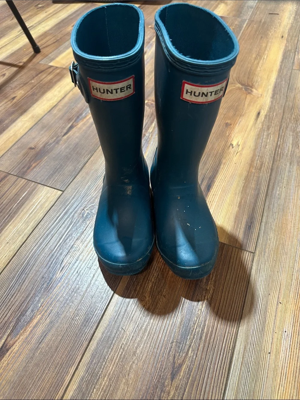 Hunter Kids Teal Rubber Rain Boots